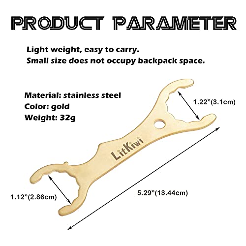 2PCS Beer Faucet Home Brewing Wrench,Steel Tool Multi-function Spanner - size: 2PCS