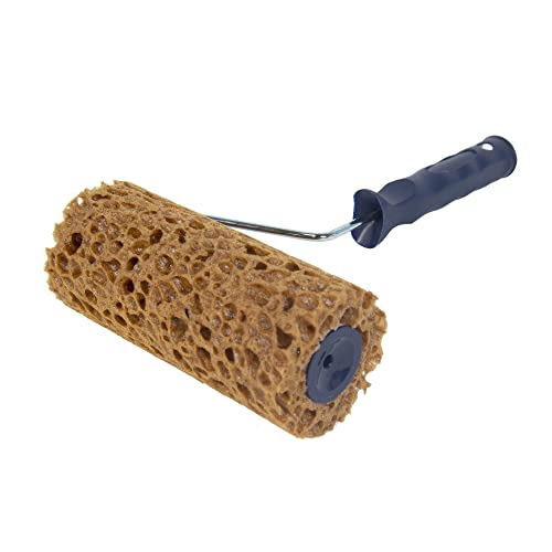 Hanroy 6" Sea Sponge Roller, Texture Pattern Paint Roller for Home Walls - color: M90f