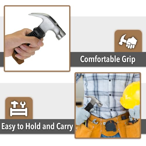 Mr. Pen- Claw Hammer, 8oz, Brown, Magnetic - color: Brown
