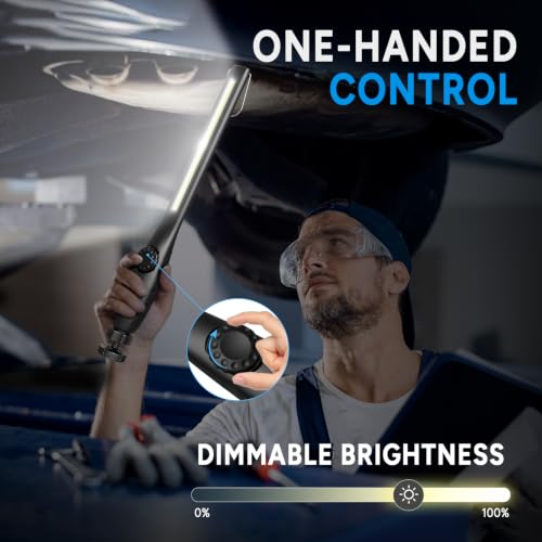 Dr. Prepare LED Work Light, 700 Lumens Rechargeable Work Lights, Cordless Portable Magnetic COB LED Work Light, Inspection Light for Car Repair, Home, Garage, Emergency - color: White Light