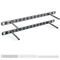 2pcs Floating Shelf Bracket Heavy Duty,Decorative Floating Shelf Hardware Hidden Black Metal Fireplace Mantel Brackets Without Jig (22"X4"X1.0" Without Tools) - size: 22"X4"X1.0"