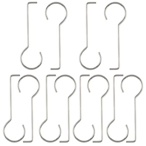 Stainless Steel Drain Key Lifting Hooks - Rustproof Drain Grate Puller for Shower, Bath, Sink Daily Cleaning & Maintenance (12 pcs)