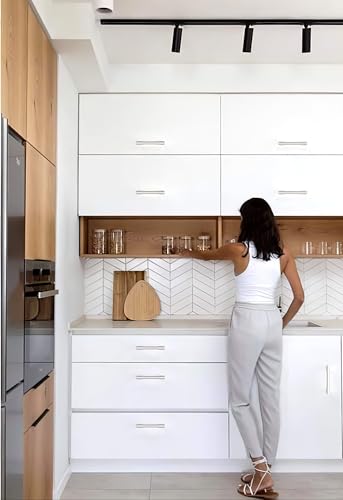 10 Pack Brushed Satin Nickel Cabinet Pulls 3.75 Inch(96mm) Kitchen Cabinet Handles Cabinet Hardware for Drawer Pulls - color: Brushed Satin Nickel, size: 3.75" Hole Center
