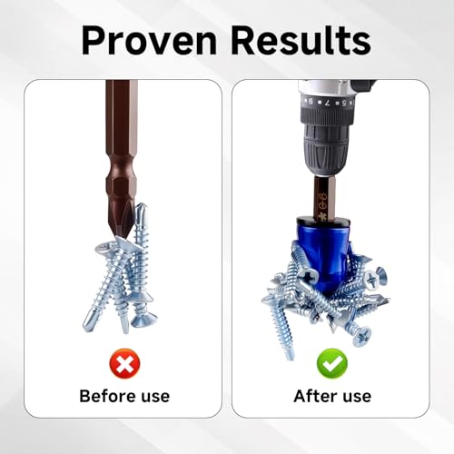 6 Pcs Screwdriver Head Magnetic Ring, Magnetic Drill Bit Holder - color: 6
