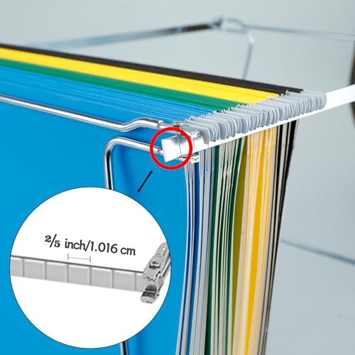 VZCPYTPM 4 Pack Hanging File Folder Frames, Heavy Duty Steel Hanging File Organizer, File Cabinet Rails, Adjustable 11 to 17.4 Inches, Suitable for File Cabinets, Storage File Boxes - style: 4Pack