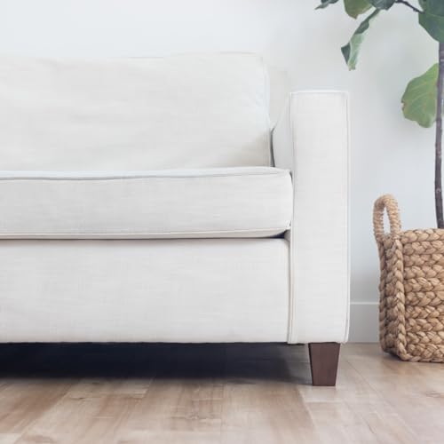 Airy Abode Premium Walnut Square Furniture Legs (Full Install Kit) - Pick Your Size and Color - color: Brown, size: 3 Inches