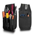 Small Tool Pouch with Belt Clip, Tool Pouch Holder,Multi Pocket Holster Organizer for Electrician Construction Maintenance,Durable Lightweight - color: Yellow