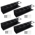 RealPlus Aerosol Spray Can Holder Rack Organizer, 5 Can Spray Bottle Holder Heavy-Duty Steel Wall Mounted for Garage and Workspace, Pack of 4 - color: 5-Can