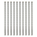 10-Pack SDS Plus 3/8 inch x 8 inch Rotary Hammer Drill Bits, Carbide Tipped for Brick, Stone and Concrete (3/8'' x 8'') - size: 3/8''x8'' (10-Pack)
