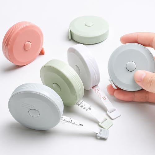 Soft Tape Measure 1pc, 2x0.5in Retractable Cloth Ruler for Sewing | Soft tape measure for body measurements, flexible dual-scale tool - color: random color