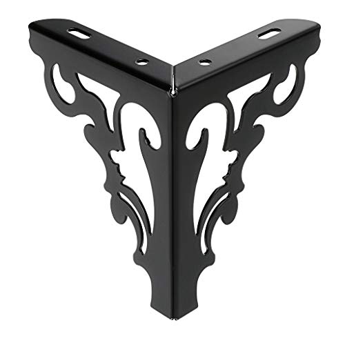 OwnMy 4PCS Metal Furniture Legs Feet, Modern Sofa Cabinet Legs for Repairs - color: Black