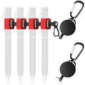 Likesing Retractable Pen Holder, 27.5" Reel Elastic Pen Leash(Red) - color: Red-2 CircularCilp