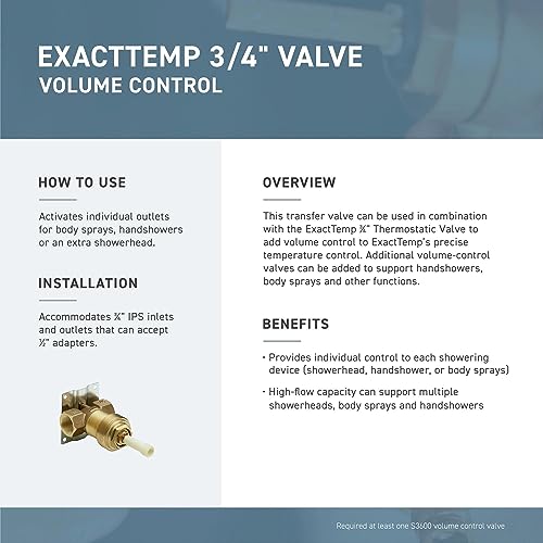 Moen T4692NL Voss Volume Control Valve Trim Kit, Valve Required, Polished Nickel - color: Polished Nickel