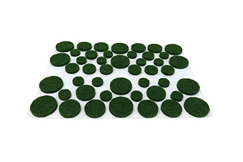 Shepherd Hardware 9423 Self-Adhesive Felt Surface Protection Pads, Assorted Sizes, 46-Count, Green - style: Assorted Sizes, 46 pieces