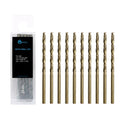 GMTOOLS 1/8 inch Cobalt Drill Bits, M35 HSS, 135 Degree Tip, Jobber Length Twist Drill Bit Set for Hard Metal, Stainless Steel, Cast Iron, Wood and Plastic, with Storage Case, Pack of 10 - style: M35-1/8-10pcs