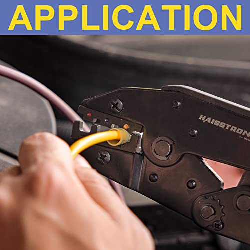 haisstronica 480PCS Heat Shrink Wire Connectors, 12-10 AWG, Yellow 11 Sizes - size: 480