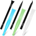 Honoson 6 Pcs Non-scratch Plastic Scraper Cleaning Tool, White Blue Green - color: White Blue Green