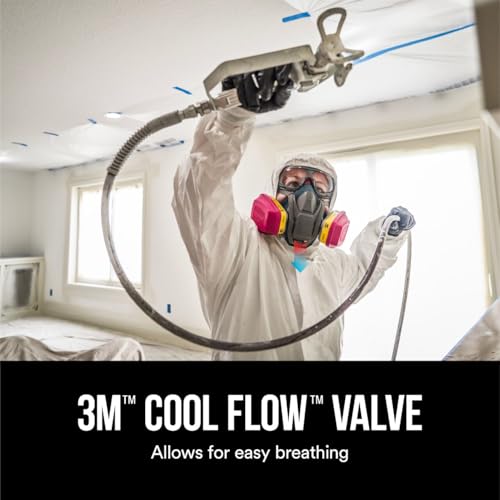 3M Multi-Purpose Quick Latch Reusable Respirator 65023QLH1-DC, OV/AG/P100, Mdm, 1-Fcpc, 1-pr of 60923 Crtrdg/Fltrs - size: Medium (Pack of 4)