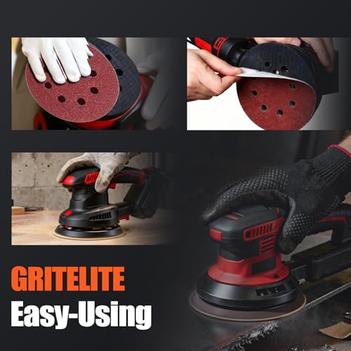200 PCS 5-Inch Sanding Discs 80 Grit, 8-Hole Round Hook & Loop Sandpaper for Random Orbital Sander - style: 80 Grit-200PCS