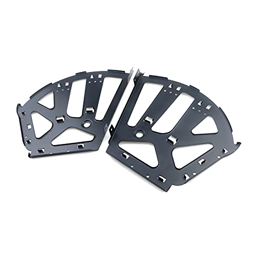 Coshar 4Pcs 3 Layers Shoes Drawer Hinges Fan Shape Shoe Cabinet Rack,Black | 3 Layers,Stainless Steel Shoe Cabinet Rack Flip Frame, Replacement Fittings, Furniture Parts Hardware - color: Black, size: 3 Layers