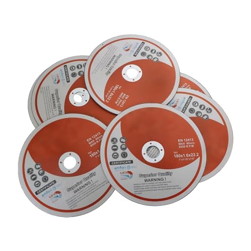 findmall 100 Pack 7" x1/16 x7/8" Cut-Off Wheel - Metal & Stainless Steel Cutting Discs - size: 100pcs 7"*1/16"*7/8"
