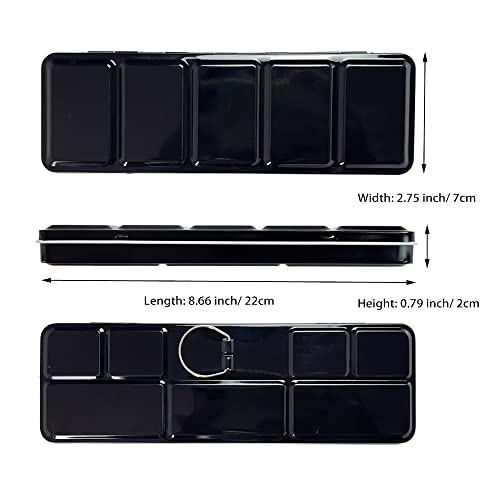 FCLUB Empty Watercolor Tin Palette for Holding 36 Half Pans or 21 Full Pans - style: Empty Tin Box (36)