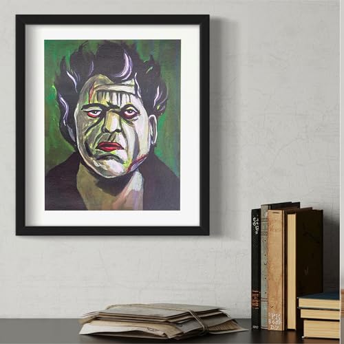 Painting4Real DIY Painting Class Kit for Adults with Video Tutorials: Learn to Paint Frankenstein – How to Paint with Acrylics – Painting & Art Supplies – 9 Piece Acrylic Paint Set - color: Monster Frankestein