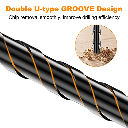 10Pcs Cross-Tip Masonry Drill Bit Set & Concrete Drill Bit Set, 3/16"-1/2" - size: 10 pcs 3/16"-1/2" Masonry Drill Bits