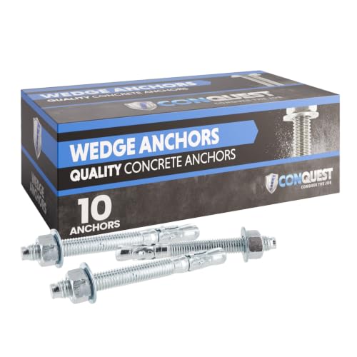 Conquest 304 Stainless Steel Wedge Anchors for Concrete 3/4” x 7” - size: 3/4" x 7"