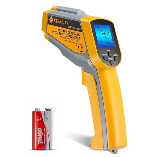 Etekcity Dual Laser Infrared Thermometer Temperature Gun, -58°F ~1022°F - color: Yellow 2 Laser, style: Advanced