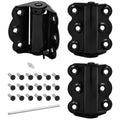 Nuk3y Screen Door Spring Hinge Set, 2-3/4"", Set Includes 2 Self-Closing Hinges & 1 Adjustable Self-Closing Hinge. (Black) - color: Black