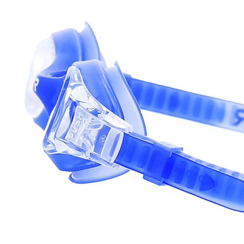 TYR Kids' Swimple Goggles - Colorful Swim Goggles for Beginners - color: Clear/Blue/Blue