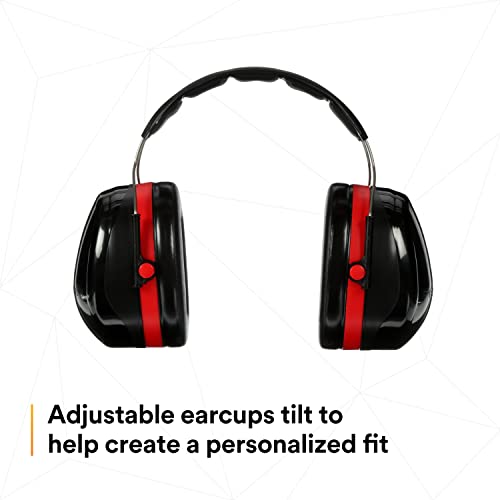 3M PELTOR Hearing Protection Optime 105 Earmuffs, E-A-Rfit Compatible, Assembly, Sanding, Grinding - size: One Size, style: Over-the-head