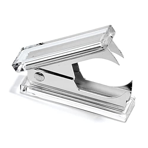 OfficeGoods 3-Piece Acrylic Desk Set, Clear with Silver Metal - color: Silver