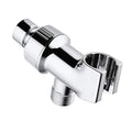 Universal Shower Head Holder for Hand Held Showerheads, Adjustable Shower Arm Mount Bracket with Brass Pivot Ball, Shower Head Connector - Chrome - color: Chrome