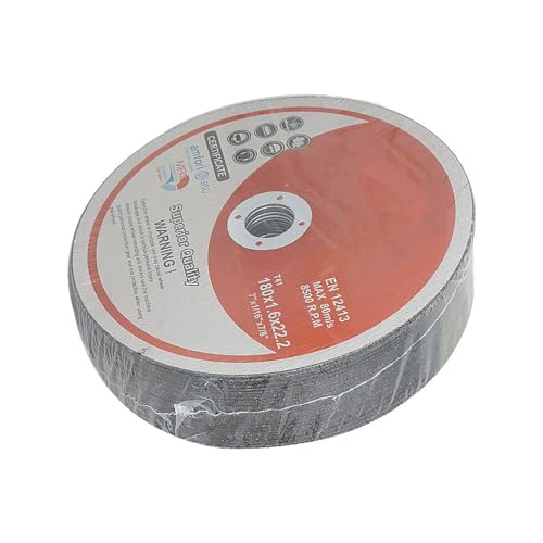 100 Pcs Ultra Thin Cutting Wheel Disc 7 x 1/16 x 7/8 Inch Metal Stainless Steel Cut Off Wheels for Angle Grinder, General Purpose Metal Cutting - style: 100pcs 7"x1/16"x7/8"