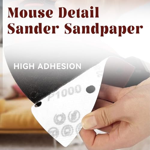 60 Pcs 1000 Grit Mouse Sandpaper, Aluminum Oxide Mouse Sanding Pads - size: 1000 Grit