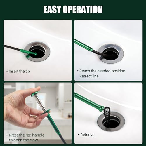 Flexible Grabber Tool, Magnetic 4-Claw Gripper (24", Green) - size: Green Magnetic