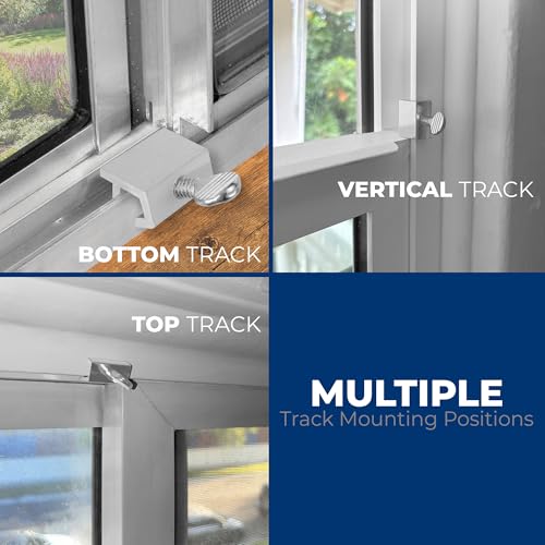 Prime-Line Sliding Window Security Lock for 1/8 in. Rail, Aluminum (4 Pack) - color: Aluminum