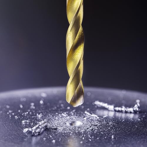 uxcell Metric Tap & Drill Bit Set, 2pcs M2 x 0.4 Spiral Point Thread Taps and 2pcs 1.6mm Twist Drill Bits, Titanium Coated HSS6542 Screw Tapping Threading Tools - size: M2 x 0.4 + 1.6mm