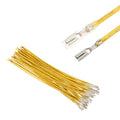 MECCANIXITY 30Pcs 2.8mm Female Spade Crimp Terminal with 20cm Wires - color: Yellow, size: 2.8mm, 20cm L