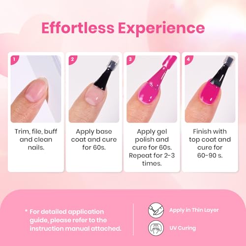 Beetles Pink Gel Polish Set, 20 Colors Dare to Bare Gel Nail Polish | Hot Nude White Glitter Shade,Soak off Uv Led Manicure Kit, with 3Pcs Base&Top Coat for DIY Gift Women - color: Dare to Bare