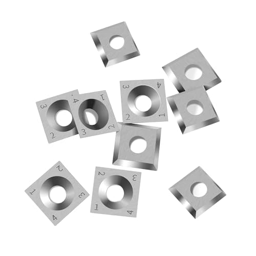 15 x 15 x 2.5mm Carbide Cutters Inserts, Square Straight Tungsten Carbide Lathe Tools for Wood Lathe Turning Tools,Quality Solid Tungsten Steel, No Second-Hand Materials - size: 15MM