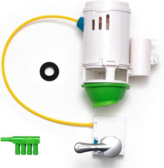2 - Inch Flapper & Chain Eliminator Quick Connect Valve Conversion Kit & Overflow Water Conservator With Handle - Easy Install Without Tools - size: 2 - Inch, style: Standard Handle