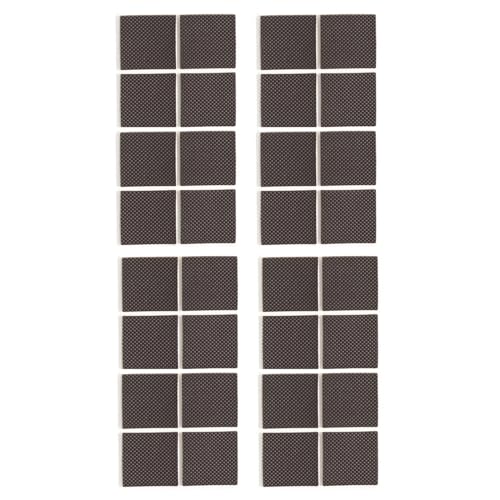 Furnigear Non Slip Furniture Pads - Self Adhesive Rubber Anti Skid Pads Grippers Rubber Chair Feet Furniture Pad for Hardwood Floors -Protectors for Furniture Table Legs Anti Slip 32 Pcs 1-1/2" Square - size: 1-1/2" Square 32pcs