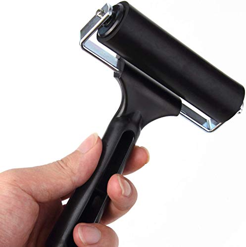 4-Inch Rubber Brayer Roller for Printmaking, Great for Gluing Application Also. (Original Version) - size: 1PCS