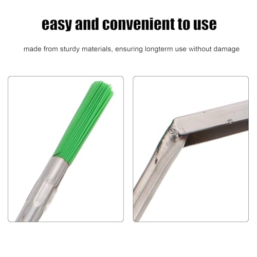 Elevator Sill Cleaner Tool with Long Handle Gap Scraper and Brush Set for Elevator Track Cleaning and Maintenance in Commercial and Residential Buildings