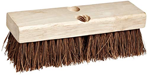Weiler 44428 9" Block Size, 5 X 14 No. Of Rows, Wood Block, Palmyra Fill, Deck Scrub Brush - size: 9", style: Palmyra