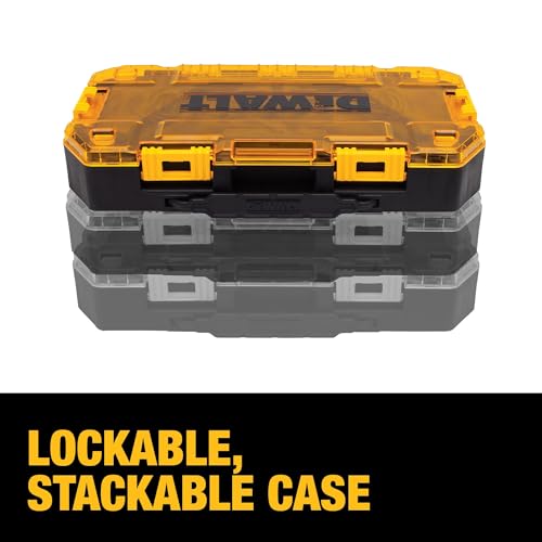 DEWALT Tough Box 8 PC SAE Ratcheting Combination Wrench Set - style: SAE