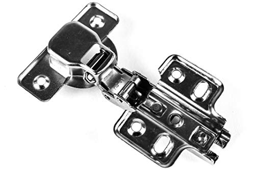 Berta (40 Pieces) Full Overlay Frameless European Hinges, 105 Degree 2-Cam 4-Way Adjustable Concealed Kitchen Cabinet Door Hinges with Screws - size: 40